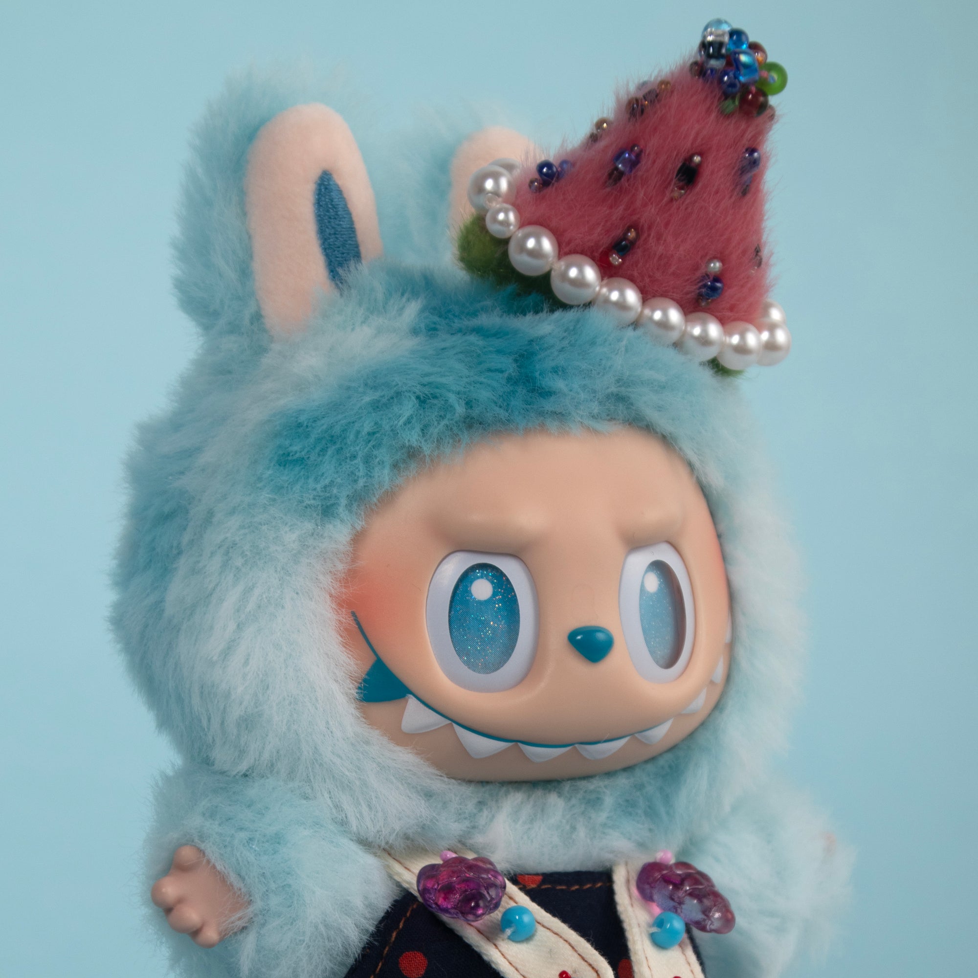 Black Watermelon Suspenders Dress Set